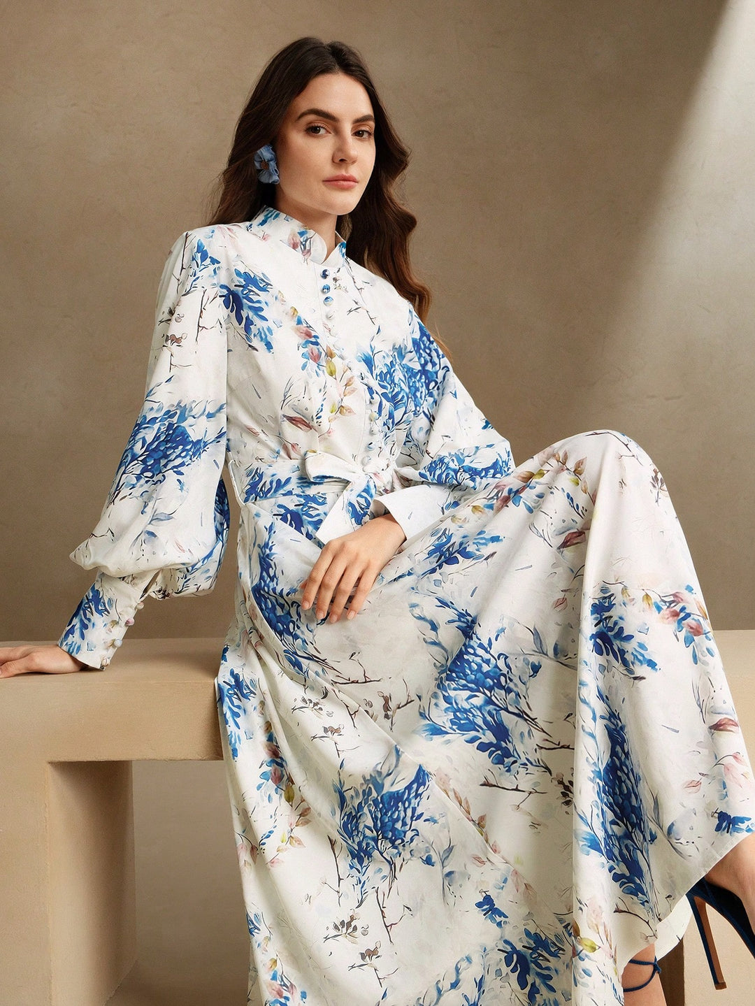 Rochie maxi SHEIN, albastru