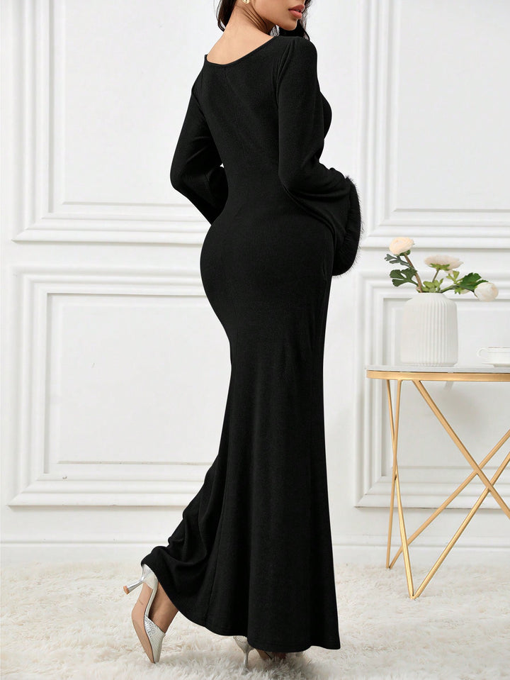 Rochie maxi SHEIN, negru