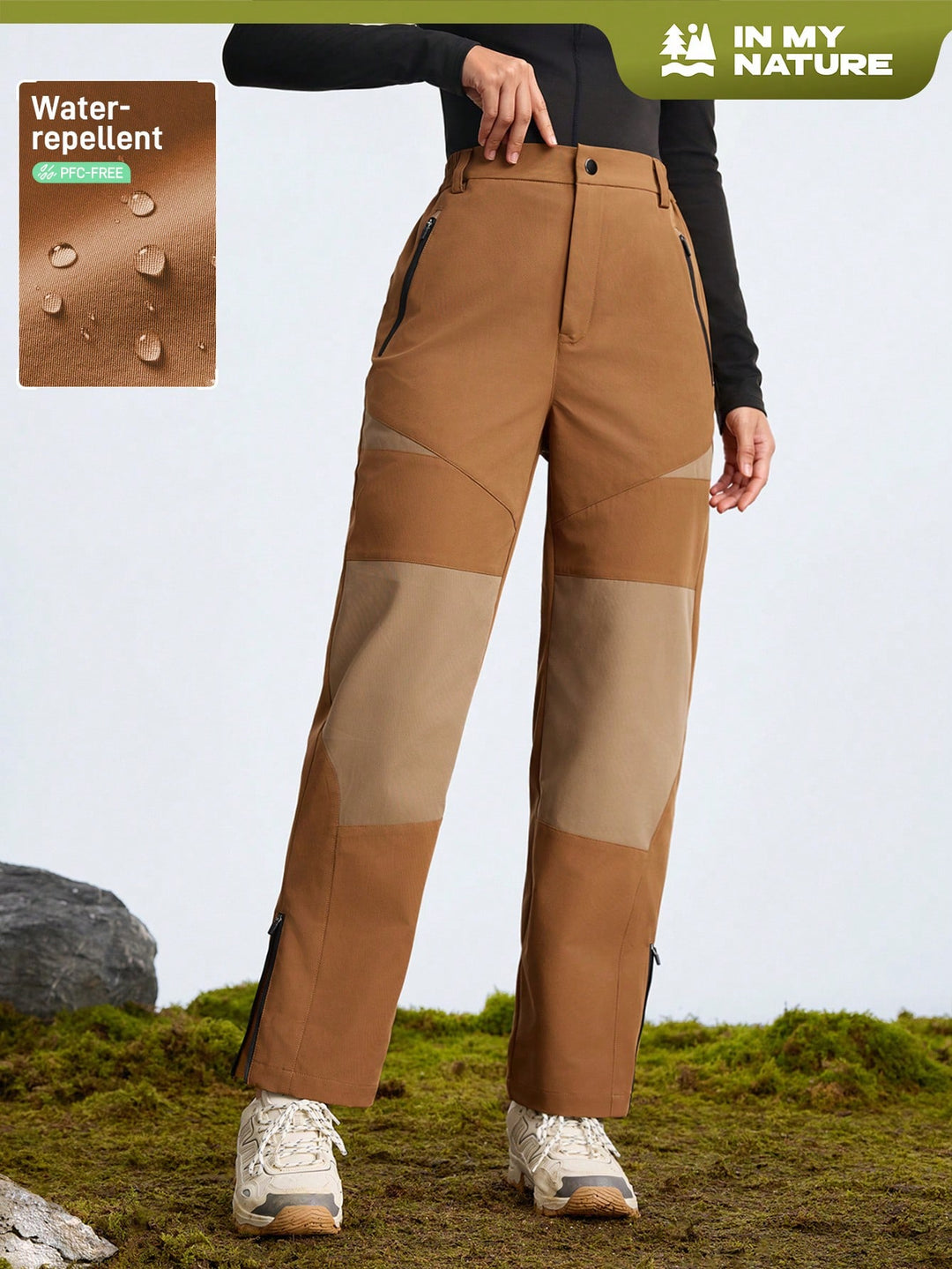 Pantaloni SHEIN, maro