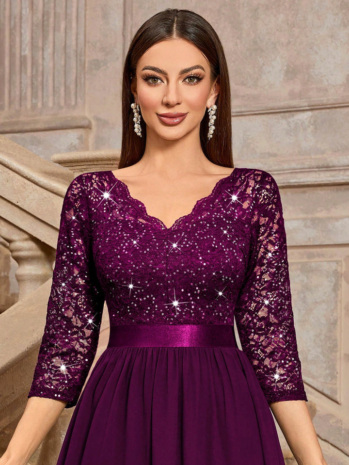 Rochie midi SHEIN, vișiniu
