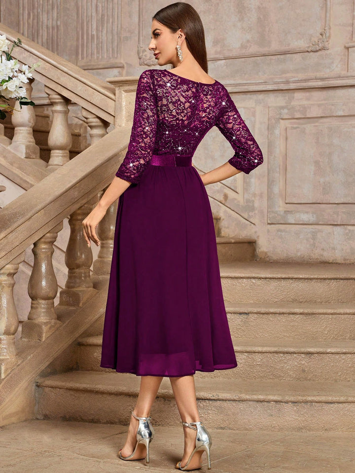 Rochie midi SHEIN, vișiniu