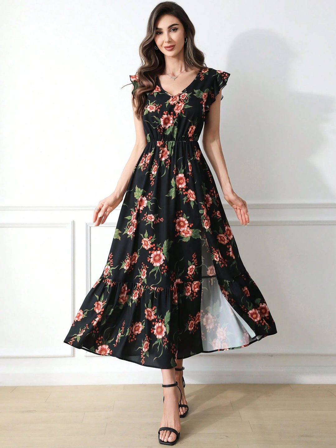 Rochie maxi SHEIN, mix culori