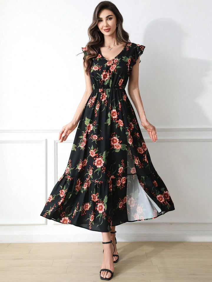Rochie maxi SHEIN, mix culori