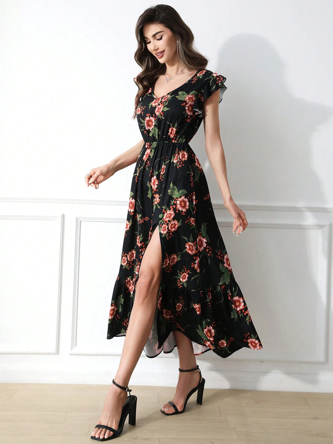 Rochie maxi SHEIN, mix culori