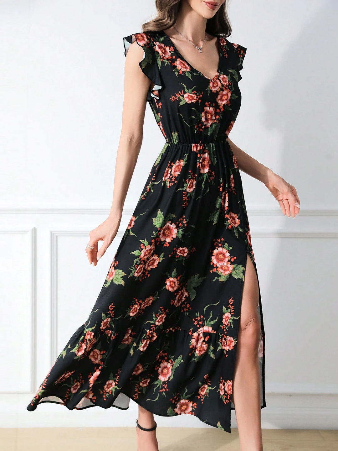 Rochie maxi SHEIN, mix culori
