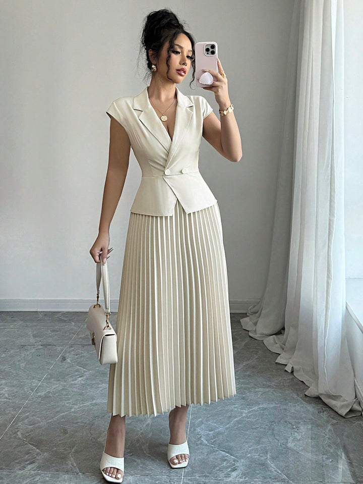Rochie maxi SHEIN, bej