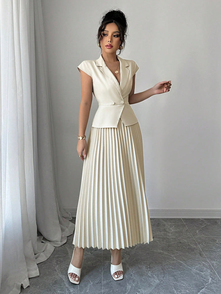 Rochie maxi SHEIN, bej