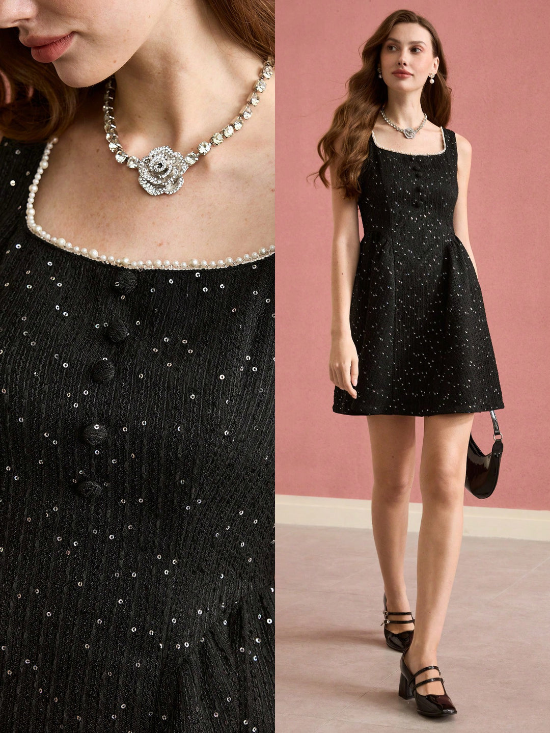 Rochie mini SHEIN, negru