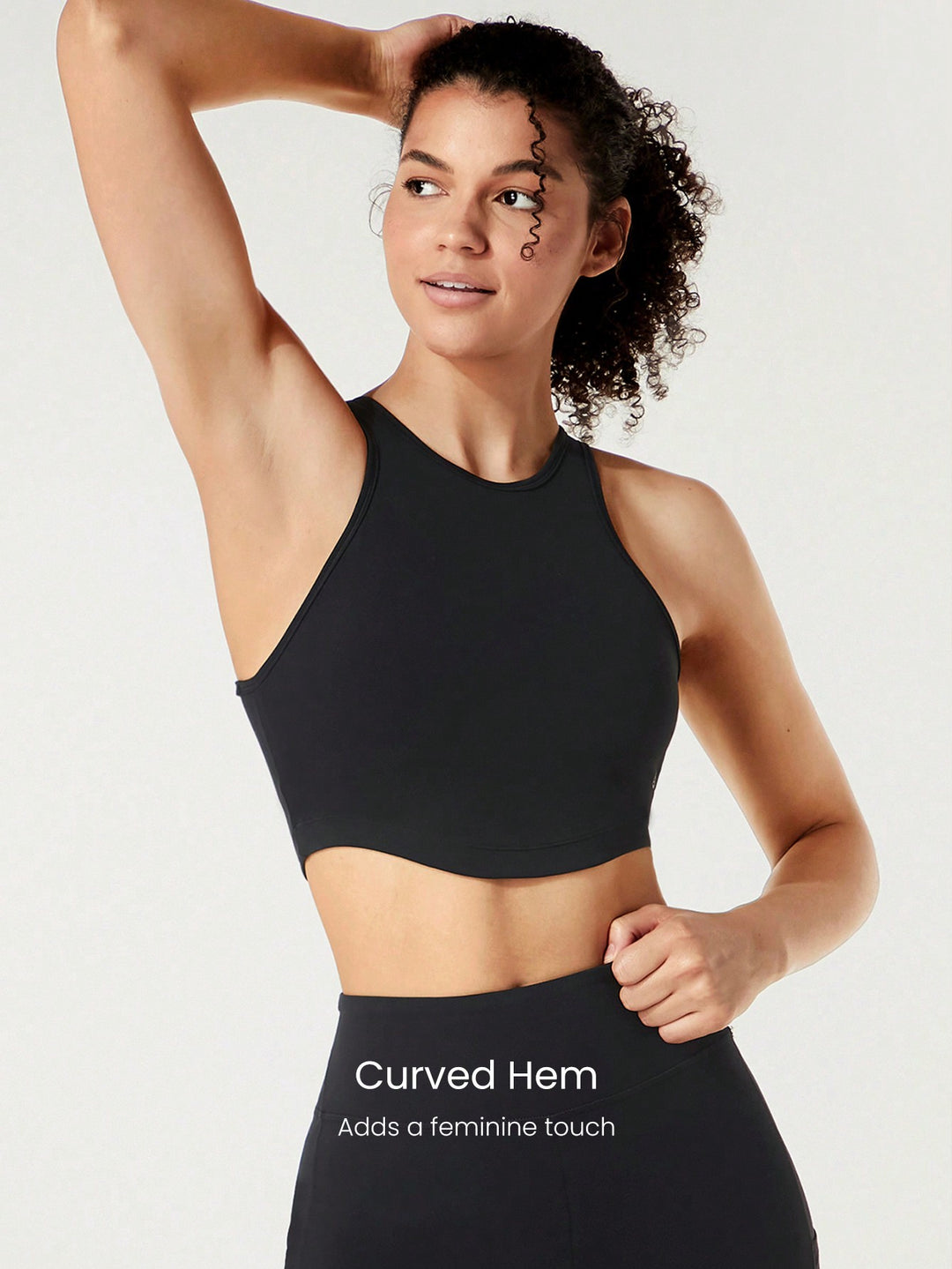 Bustieră sport SHEIN, negru