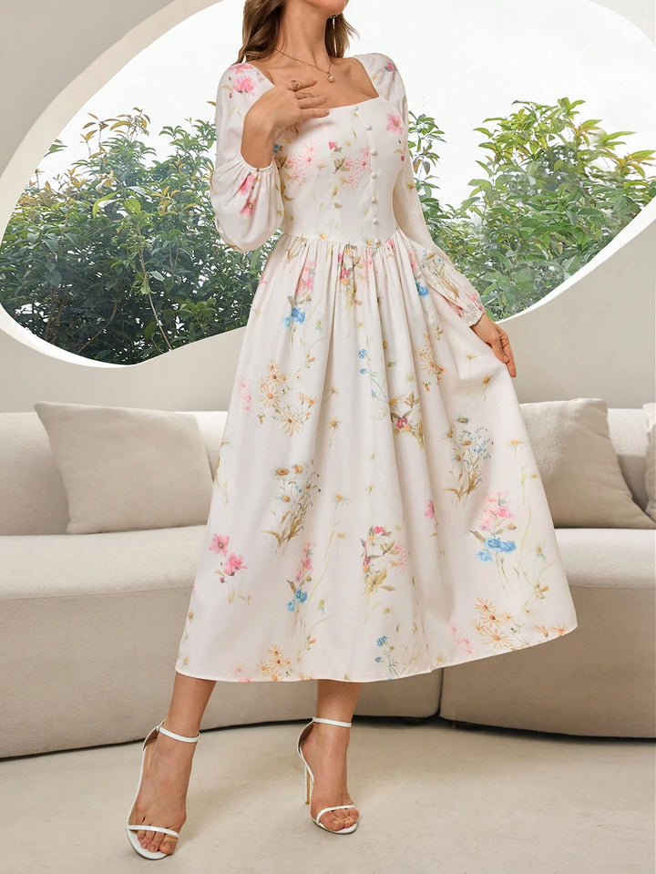 Rochie midi SHEIN, alb