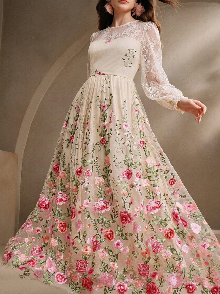 Rochie maxi SHEIN, mix culori