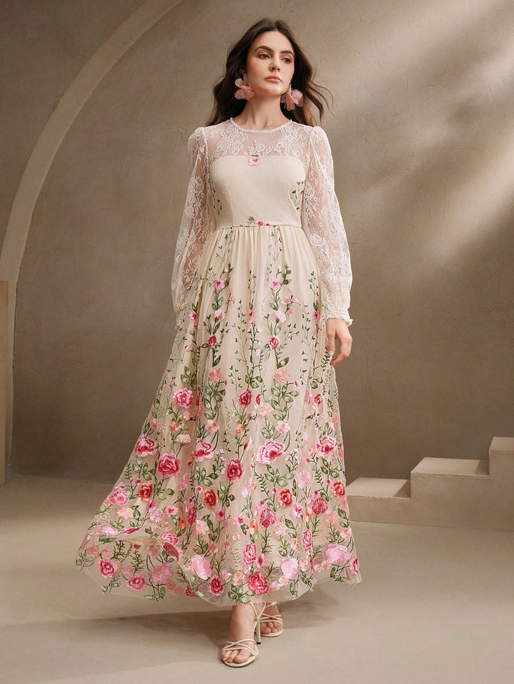 Rochie maxi SHEIN, mix culori