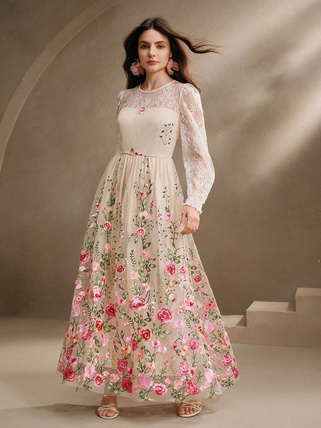 Rochie maxi SHEIN, mix culori