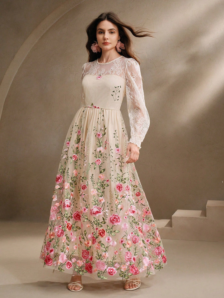 Rochie maxi SHEIN, mix culori