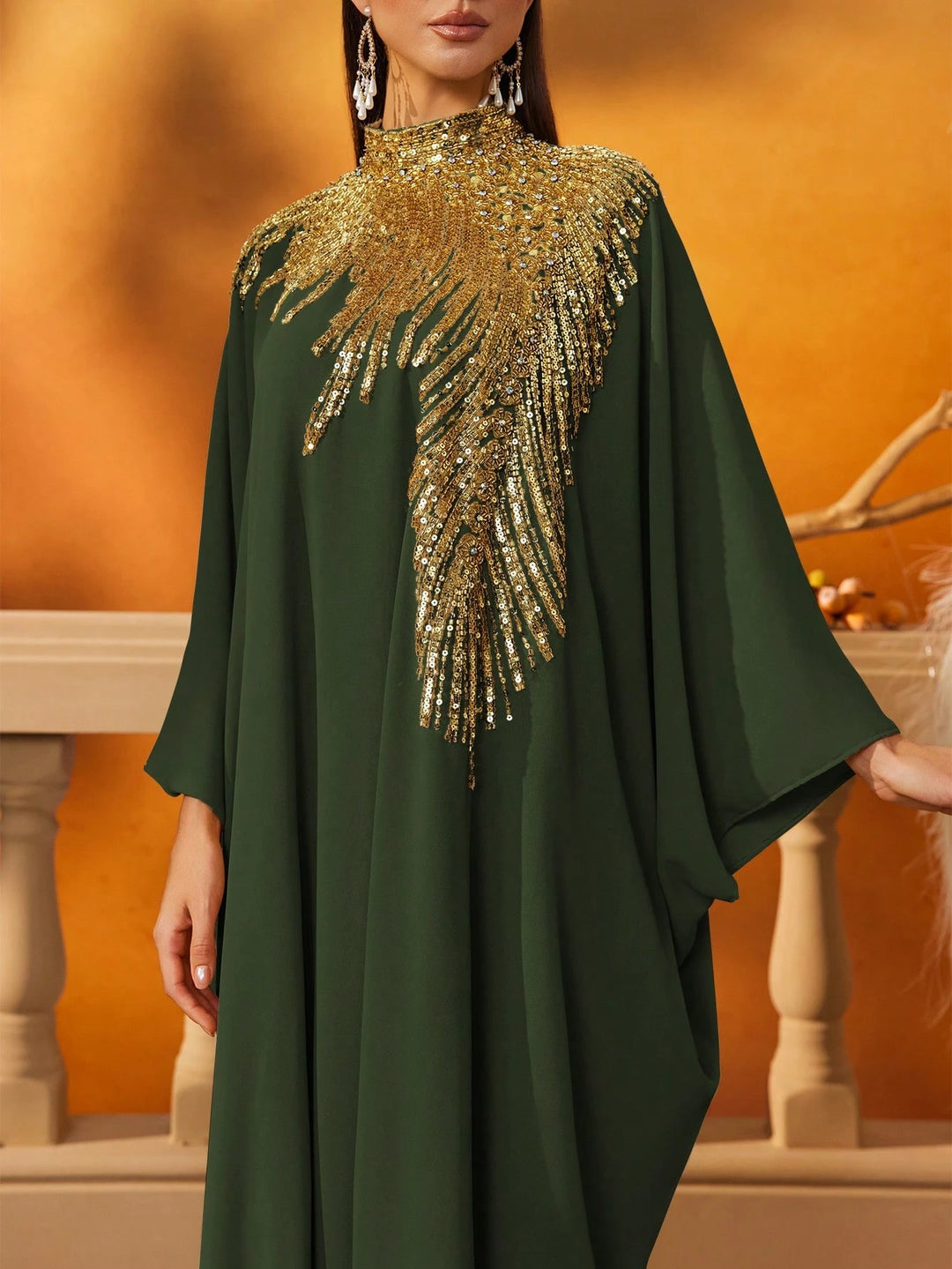 Rochie maxi SHEIN, verde