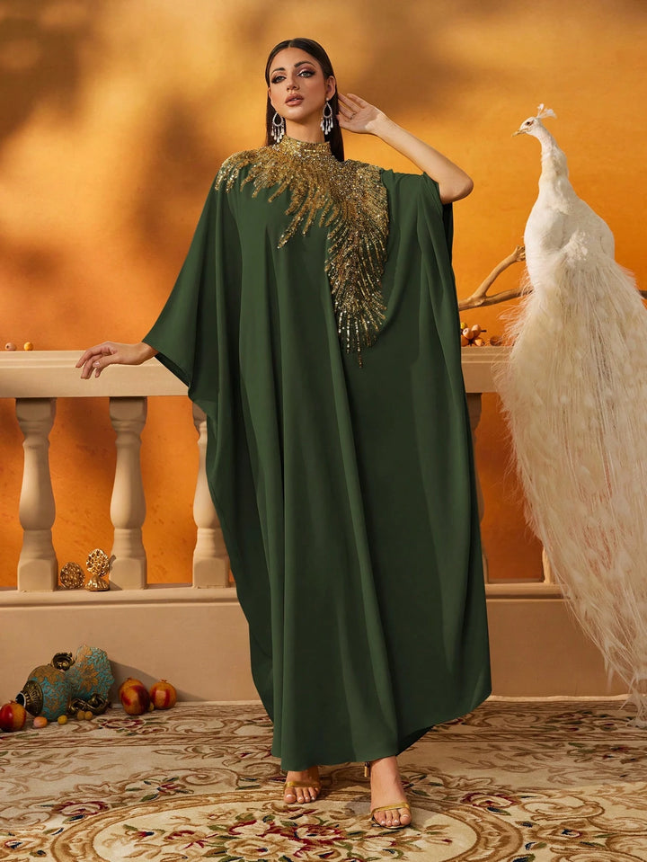 Rochie maxi SHEIN, verde