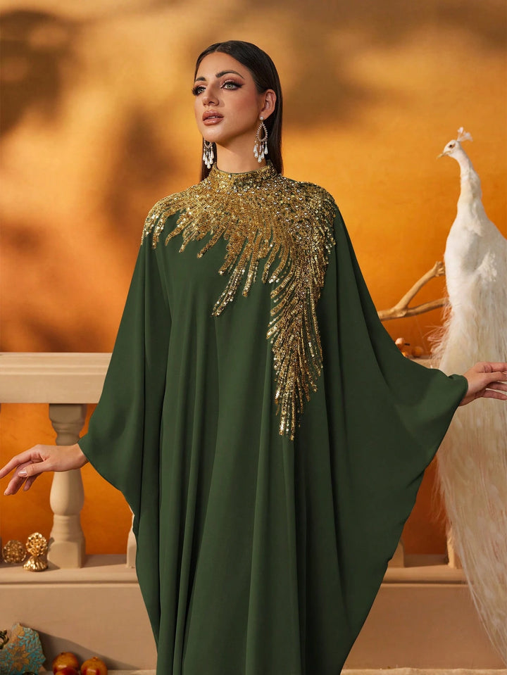 Rochie maxi SHEIN, verde