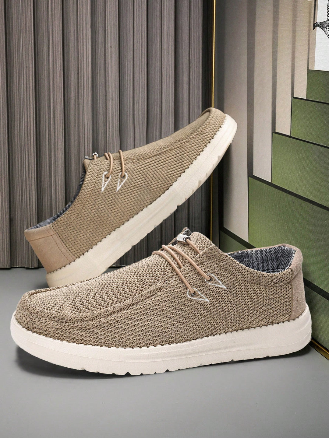 Mocasini SHEIN, kaki