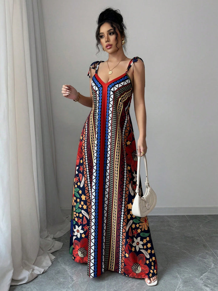 Rochie maxi SHEIN, mix culori