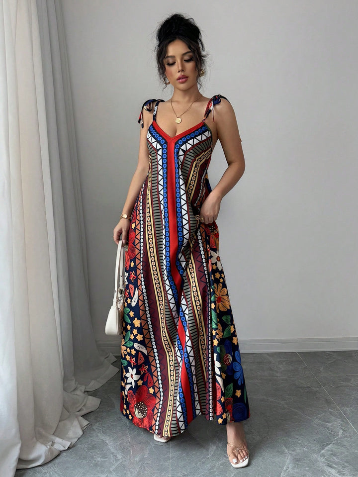 Rochie maxi SHEIN, mix culori