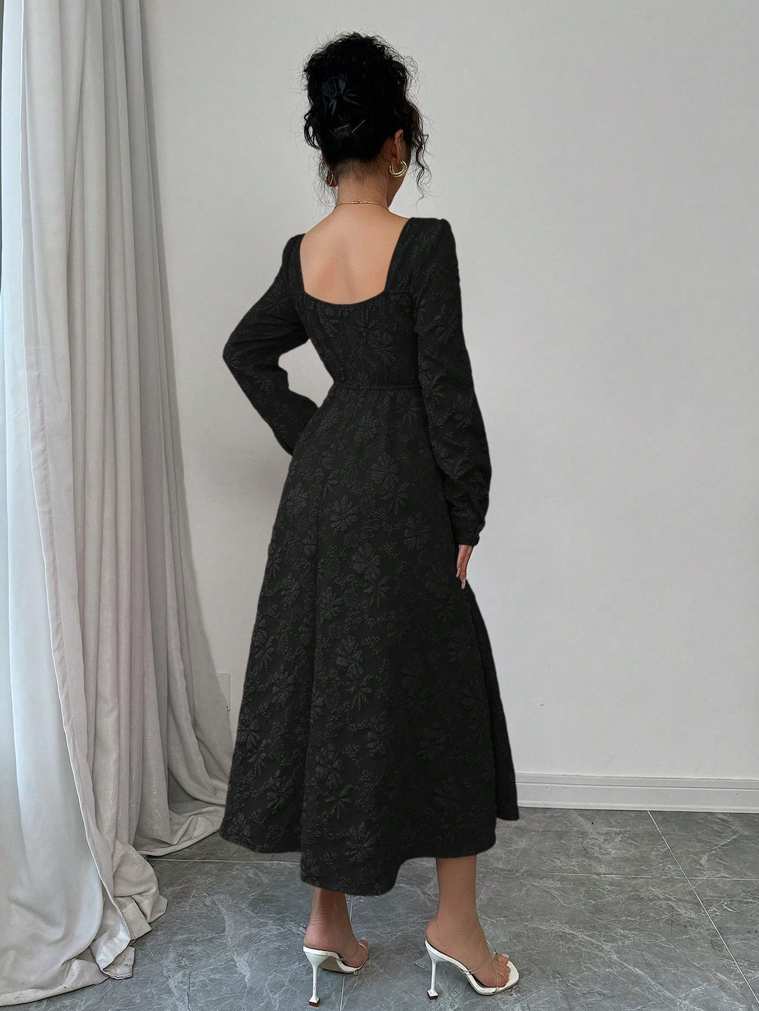 Rochie midi SHEIN, negru
