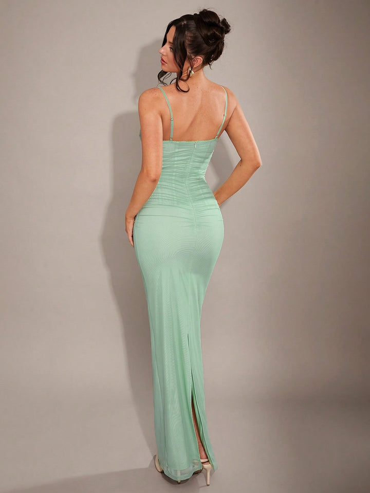 Rochie maxi SHEIN, verde