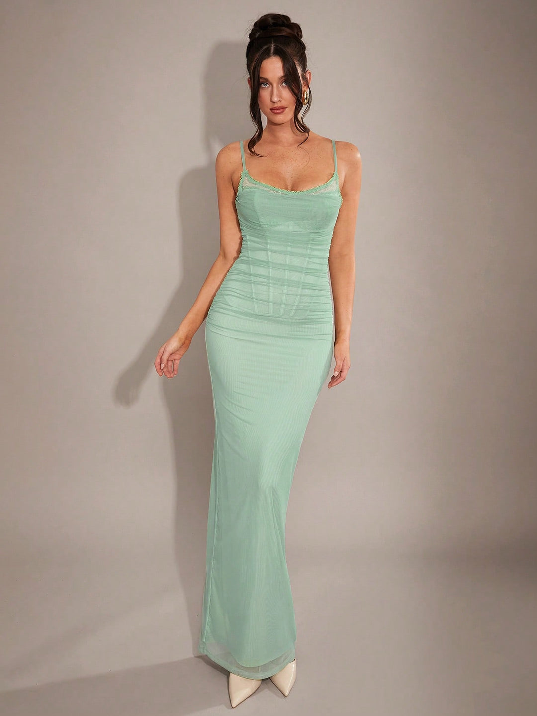 Rochie maxi SHEIN, verde