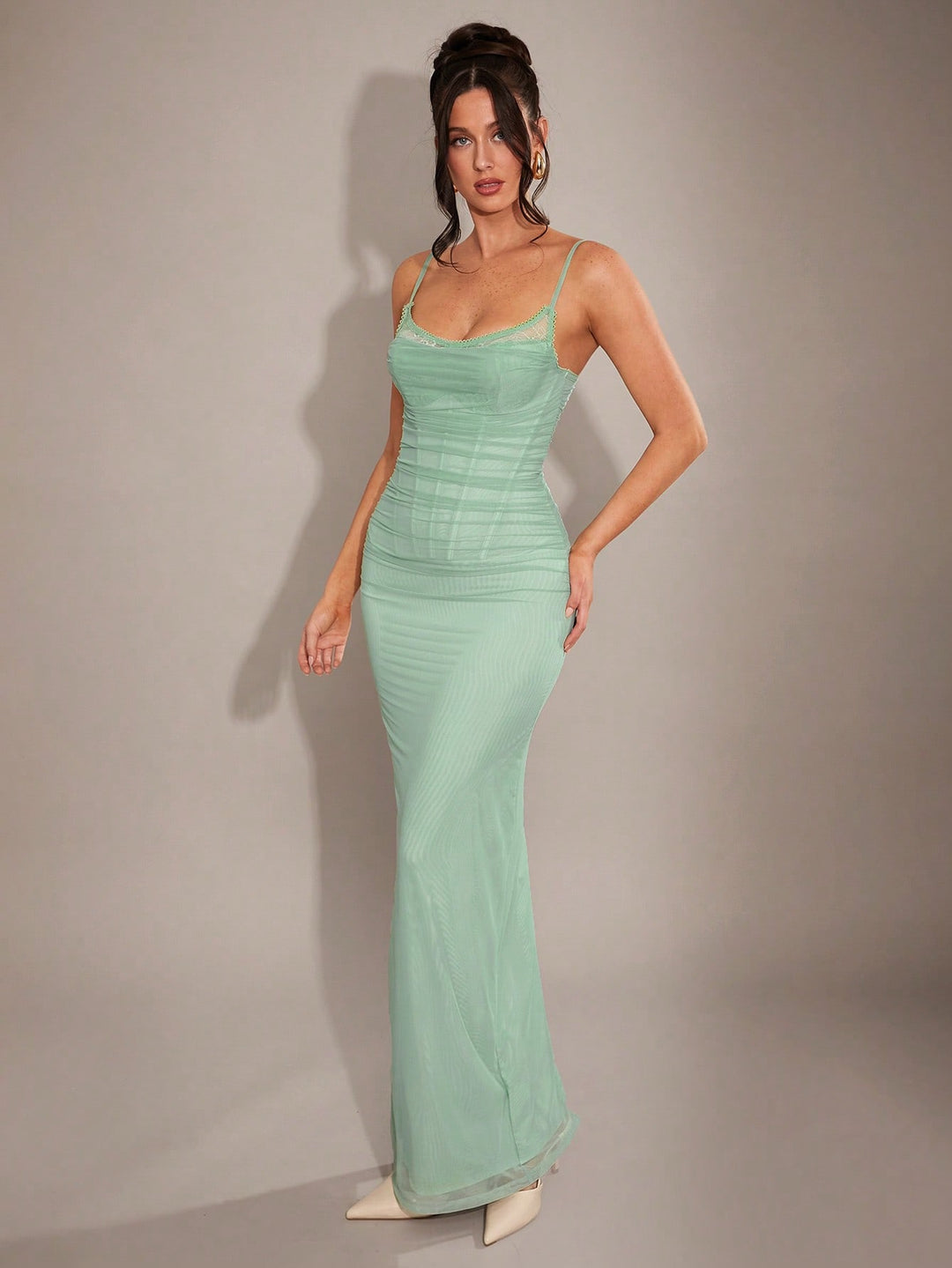 Rochie maxi SHEIN, verde