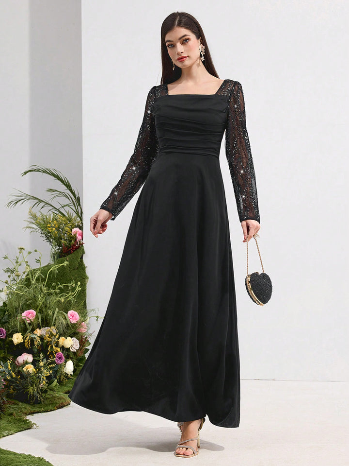 Rochie maxi SHEIN, negru