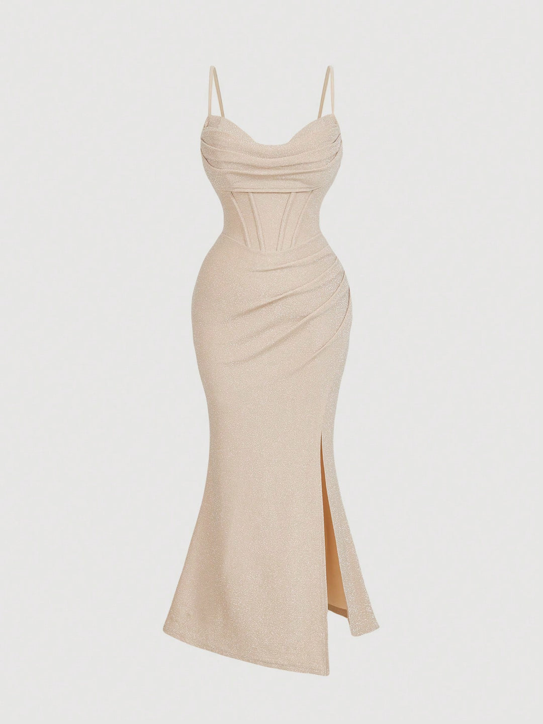 Rochie maxi SHEIN, bej