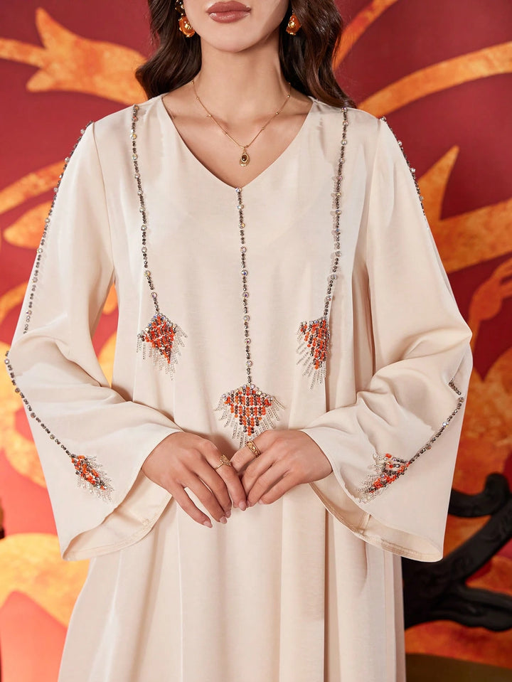 Rochie maxi SHEIN, crem