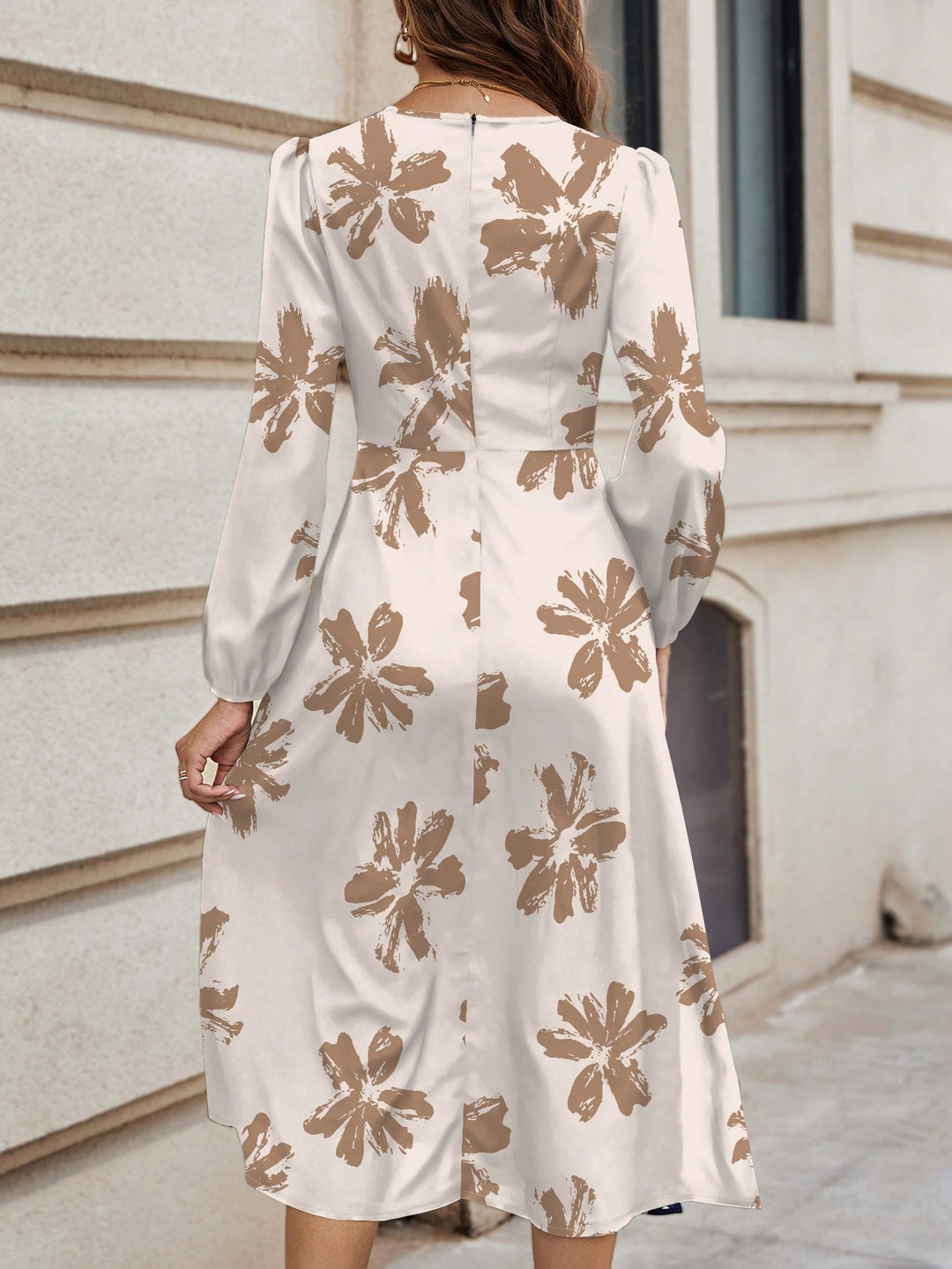 Rochie midi SHEIN, portocaliu