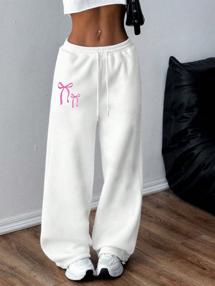 Pantaloni SHEIN, alb