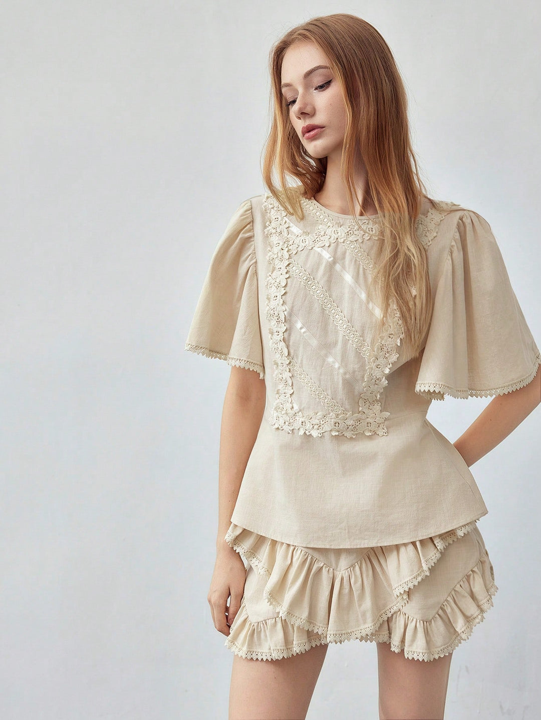 Top SHEIN, portocaliu
