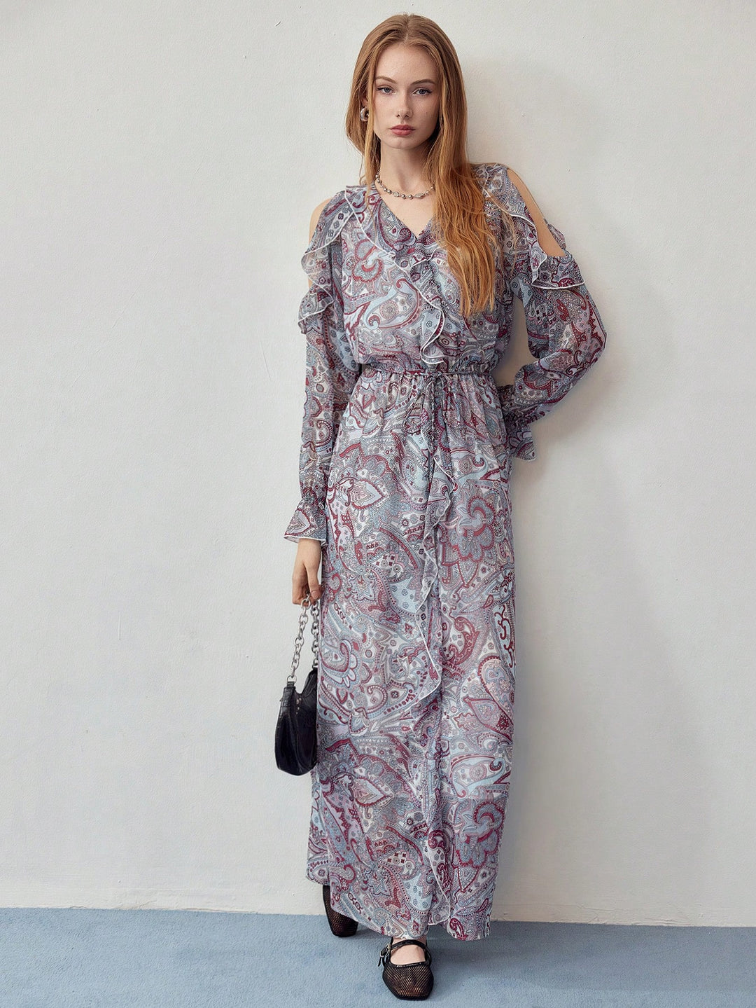 Rochie maxi SHEIN, mix culori