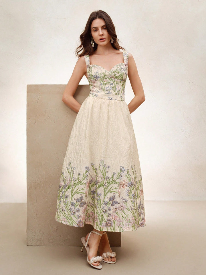 Rochie midi SHEIN, bej