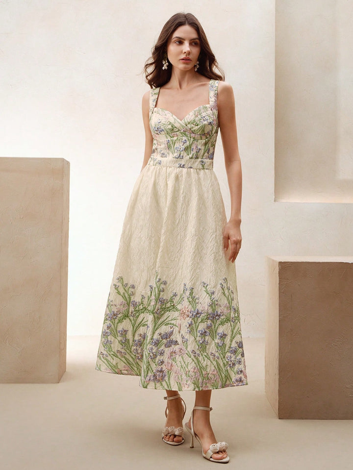Rochie midi SHEIN, bej