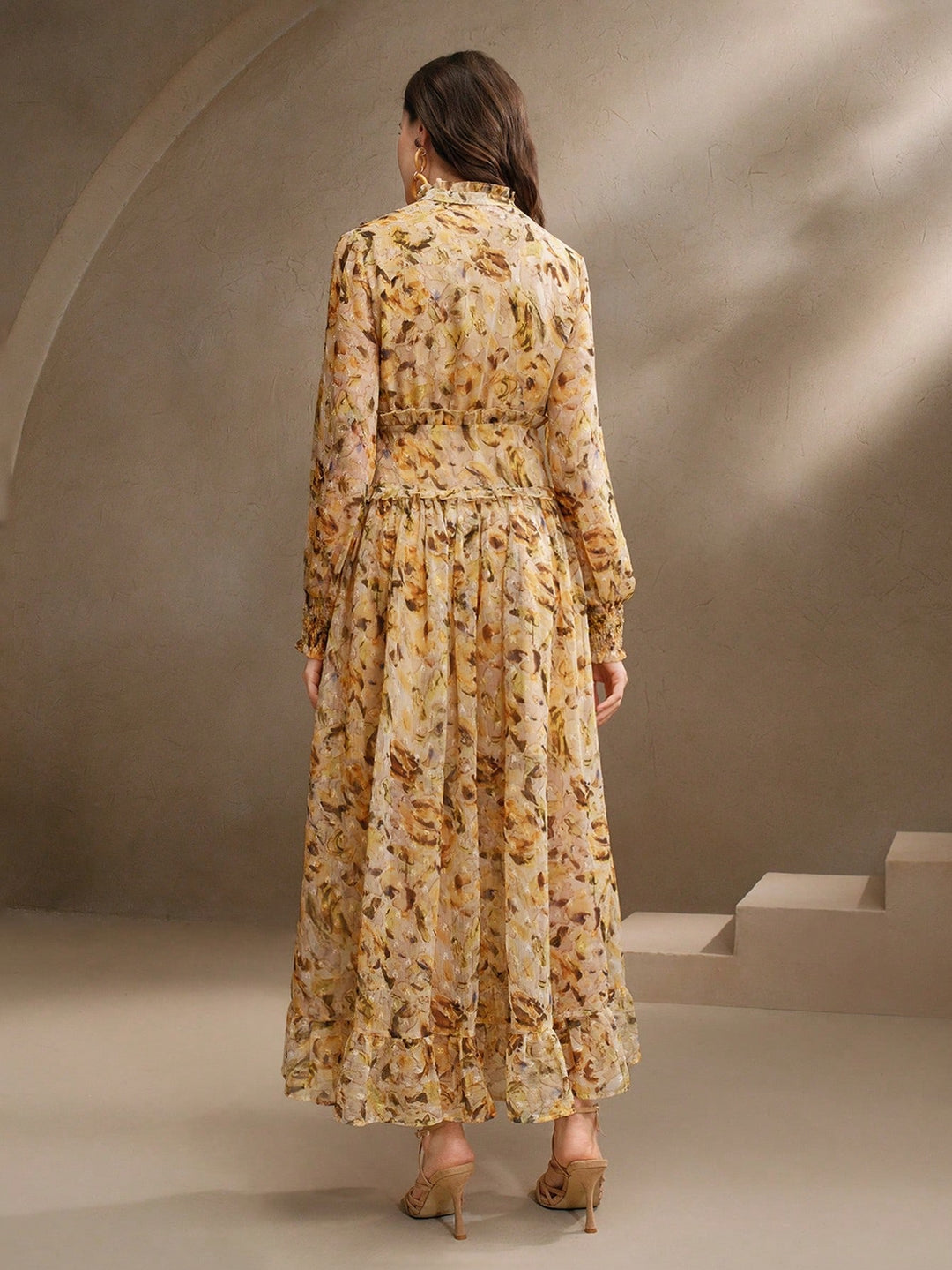 Rochie maxi SHEIN, galben