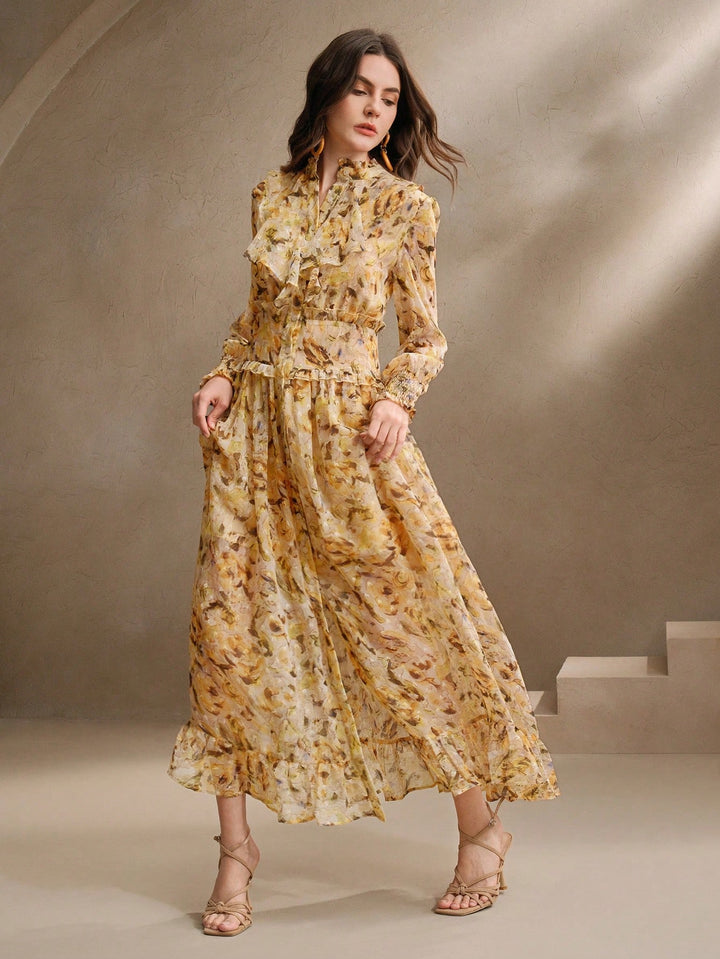 Rochie maxi SHEIN, galben