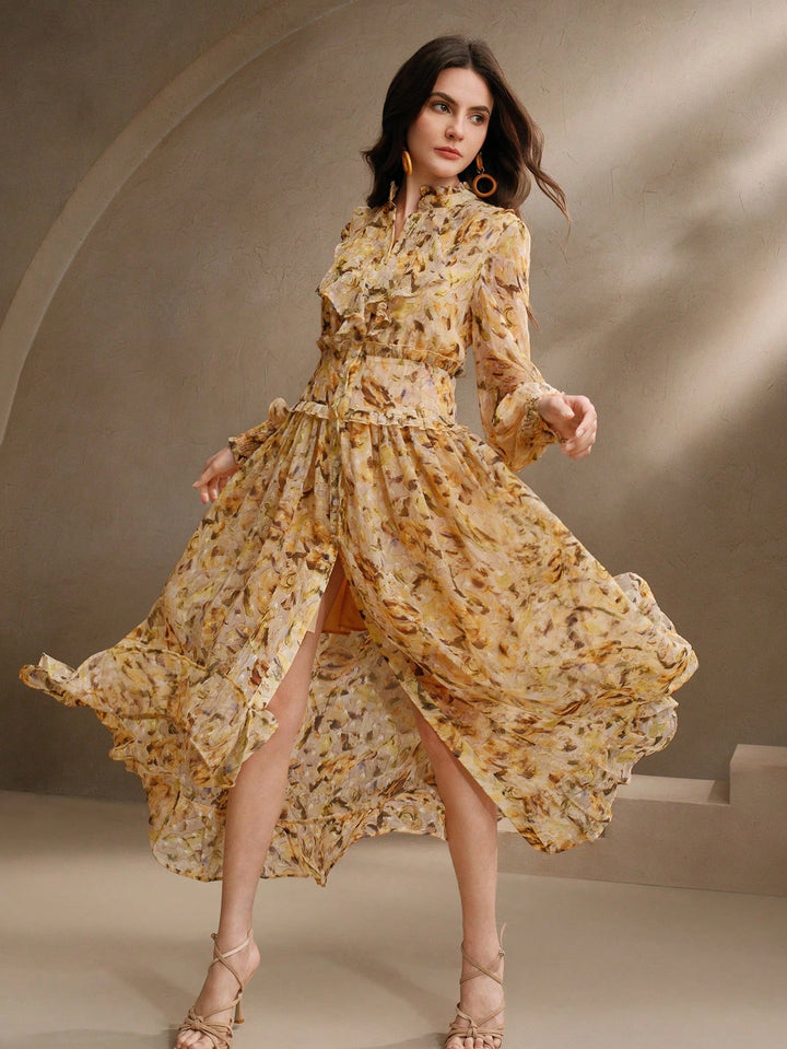 Rochie maxi SHEIN, galben