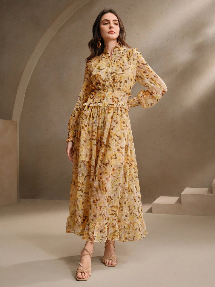 Rochie maxi SHEIN, galben