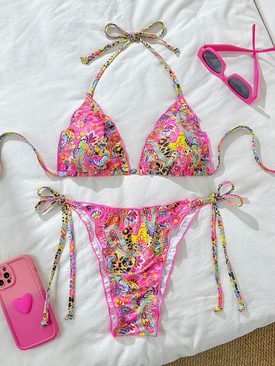Costum de baie SHEIN, mix culori
