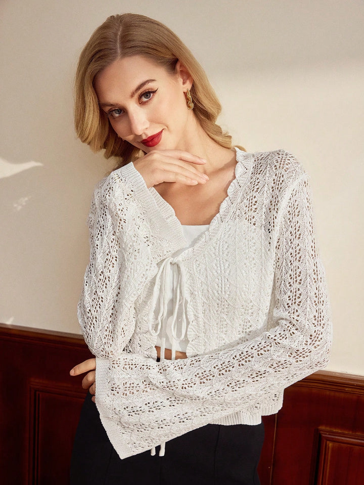 Cardigan SHEIN, alb
