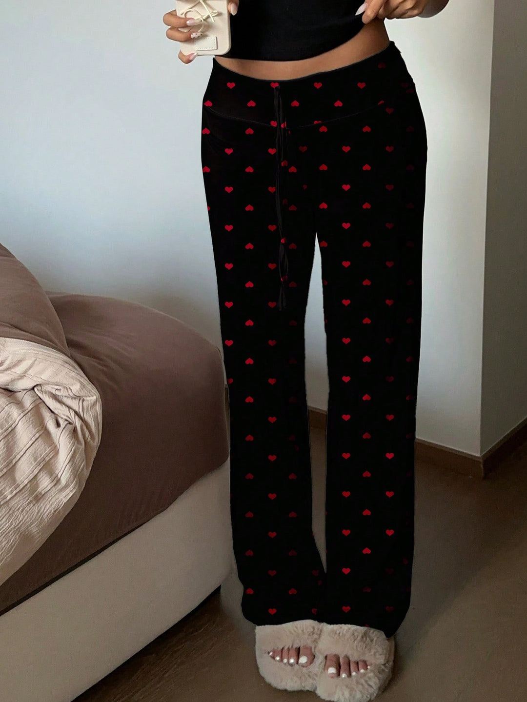 Pantaloni SHEIN, negru