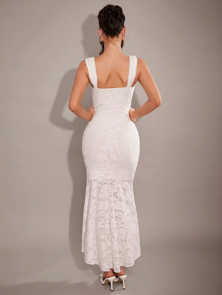 Rochie maxi SHEIN, alb