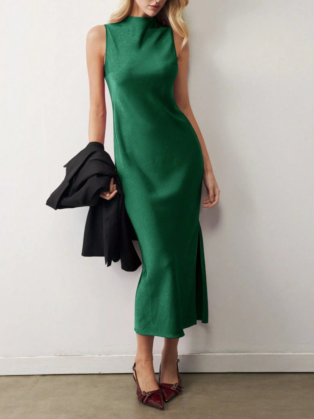 Rochie midi SHEIN, verde