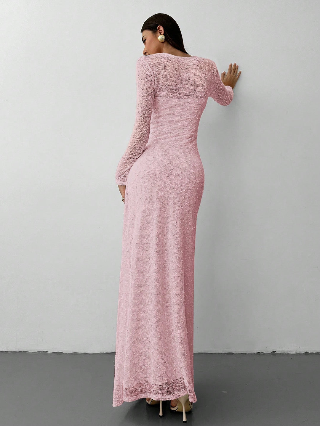 Rochie maxi SHEIN, roz