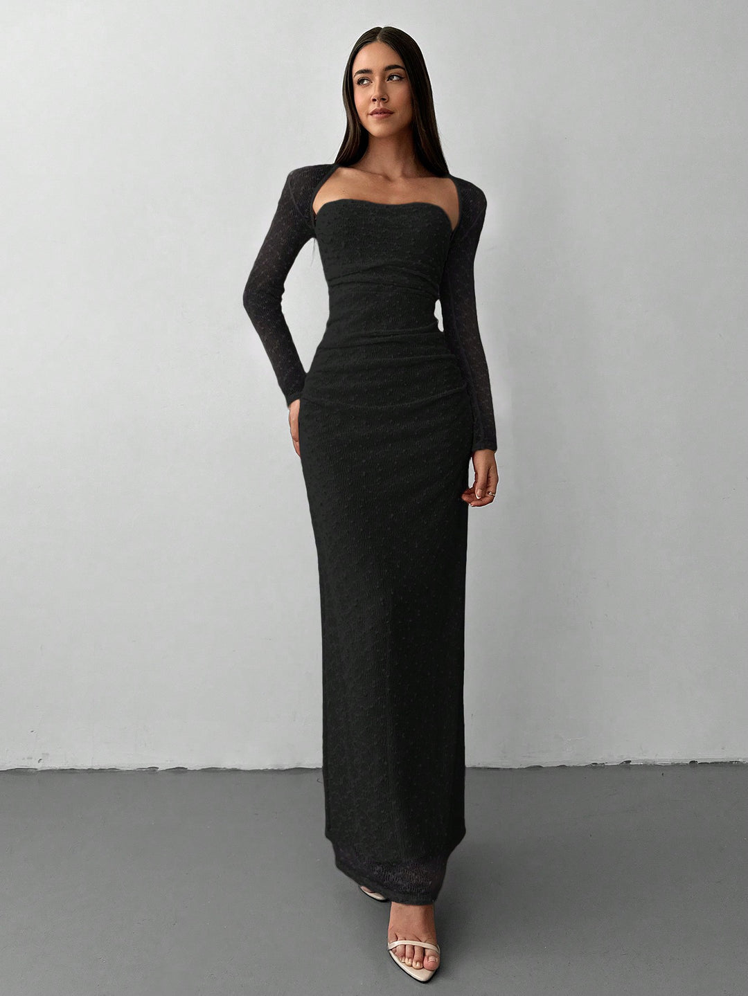 Rochie maxi SHEIN, negru