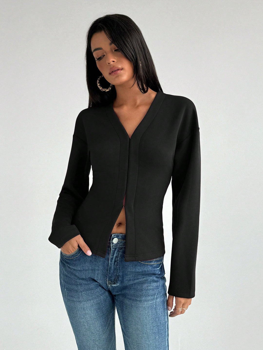 Cardigan SHEIN, negru