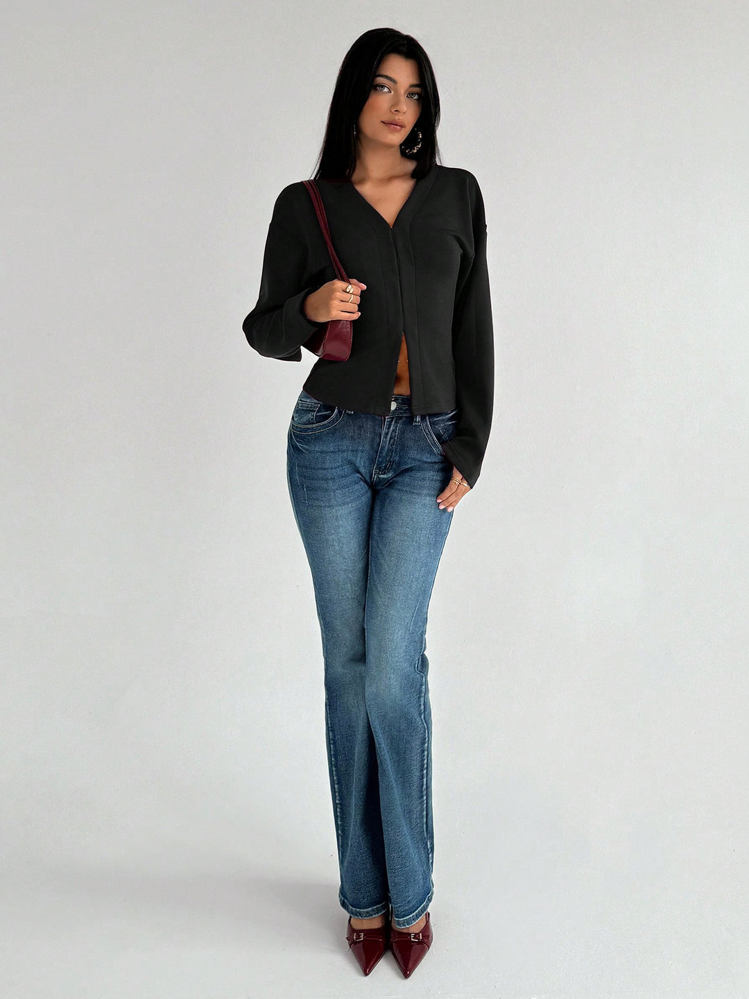 Cardigan SHEIN, negru